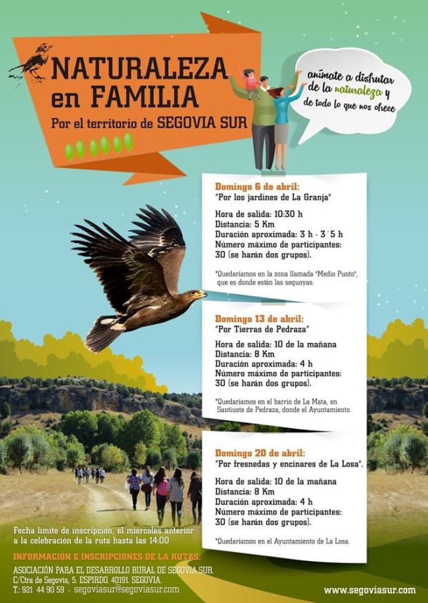 Rutas Ornitológicas. NATURALEZA en FAMILIA, por el territorio de SEGOVIA SUR