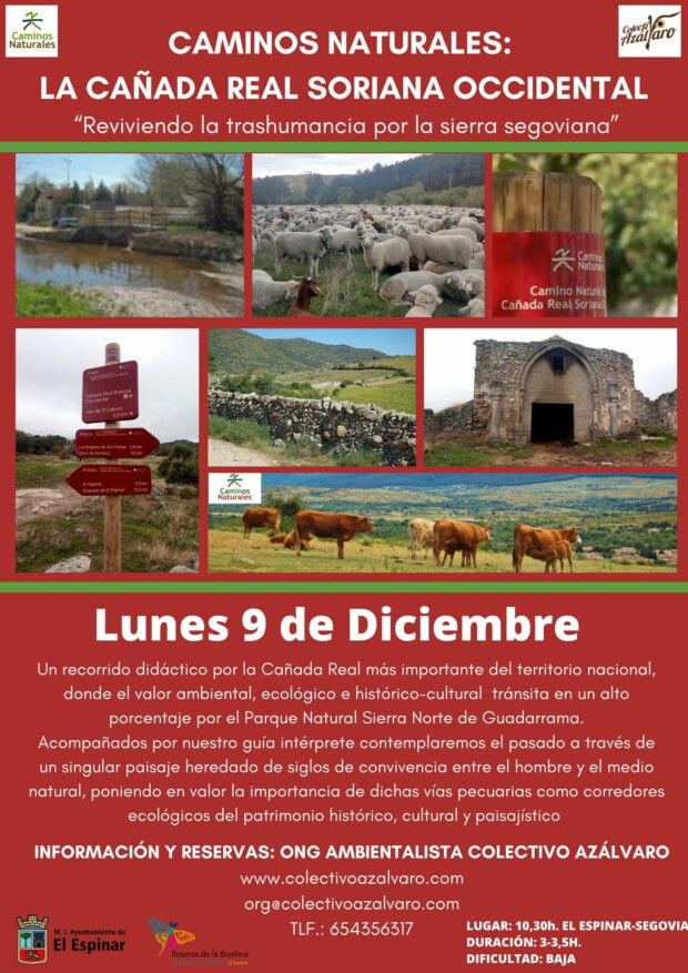 EXCURSIÓN DIDÁCTICA POR LOS CAMINOS NATURALES: LA CAÑADA REAL SORIANA OCCIDENTAL