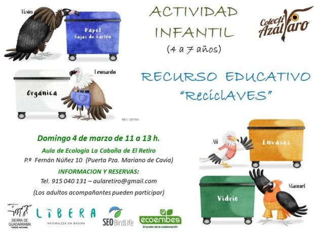 ACTIVIDAD INFANTIL. RECURSO EDUCATIVO RECICLAVES