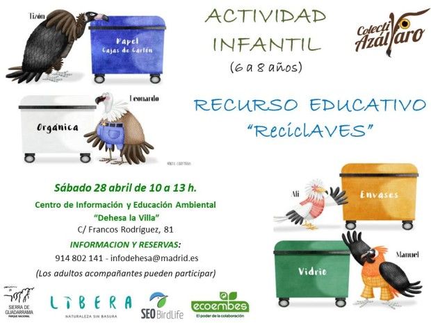 ACTIVIDAD INFANTIL. RECURSO EDUCATIVO RECICLAVES