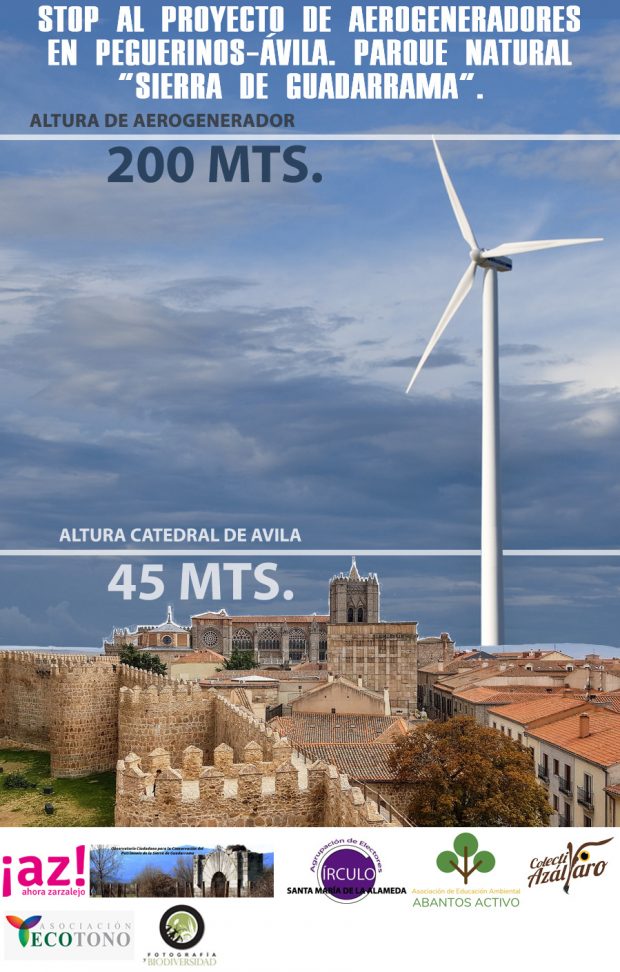 Campaña de Protección del Parque Natural Sierra de Guadarrama ante el Proyecto del Parque Eólico «Ágata»