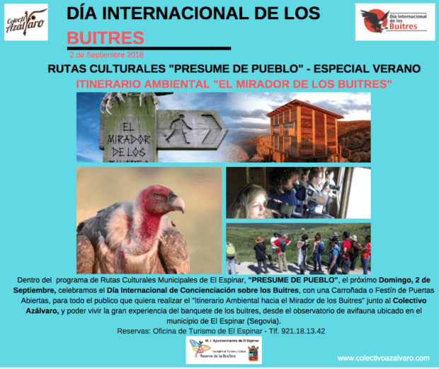 Día Internacional de Conciencia sobre los Buitres: Carroñada de Puertas Abiertas