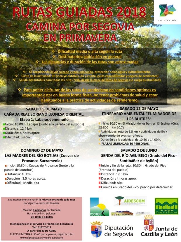 RUTAS GUIADAS. CAMINA POR SEGOVIA EN PRIMAVERA