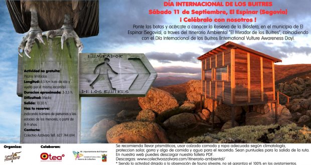 DÍA INTERNACIONAL DE LOS BUITRES. Itinerario Ambiental «El Mirador de los Buitres»