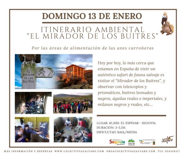 ACTIVIDAD «TAMAÑO FAMILIAR». Itinerario Ambiental «El Mirador de los Buitres»