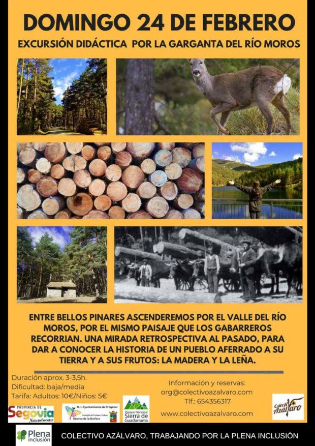 EXCURSIÓN DIDÁCTICA POR LA GARGANTA DEL RÍO MOROS, EL ESPINAR (SEGOVIA)