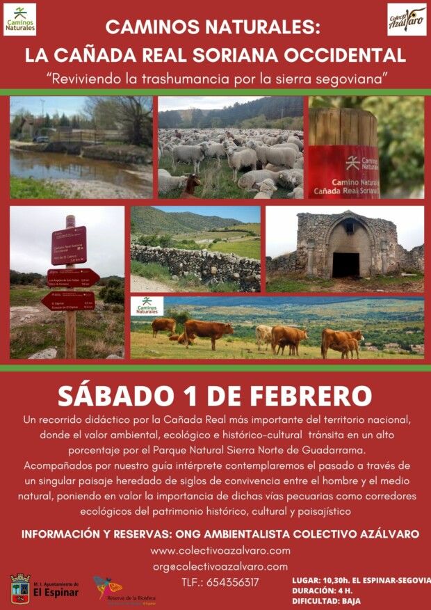 EXCURSIÓN DIDÁCTICA POR LOS CAMINOS NATURALES: LA CAÑADA REAL SORIANA OCCIDENTAL