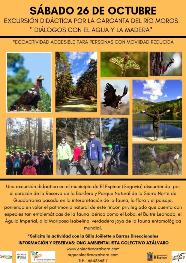 EXCURSIÓN DIDÁCTICA POR LA GARGANTA DEL RÍO MOROS. EL ESPINAR (SEGOVIA)